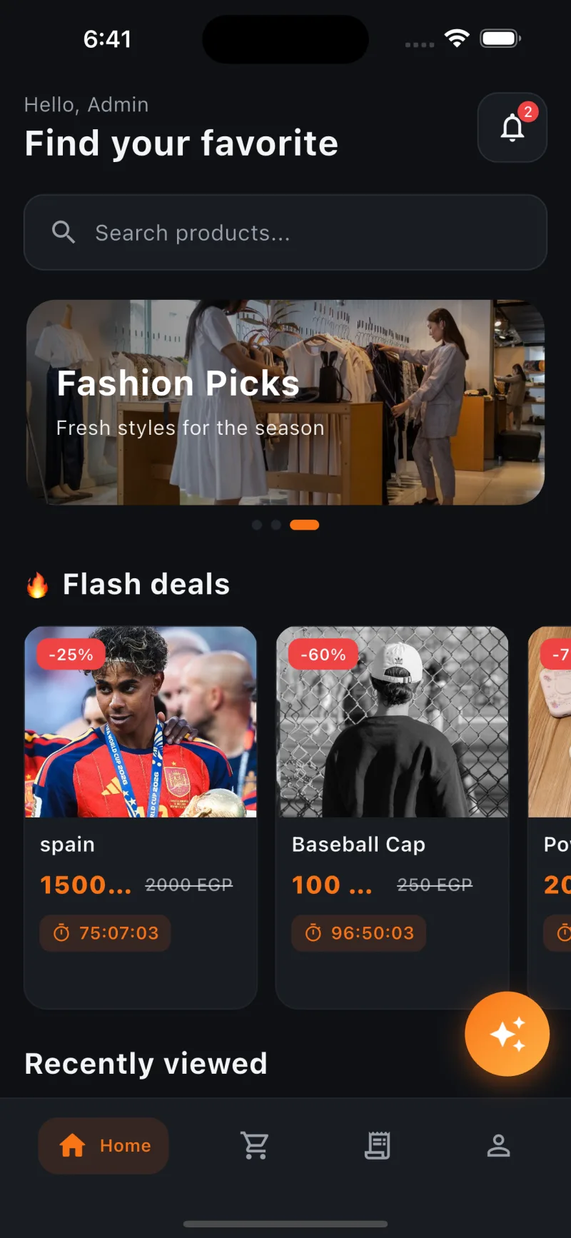 Bazar — home with flash deals