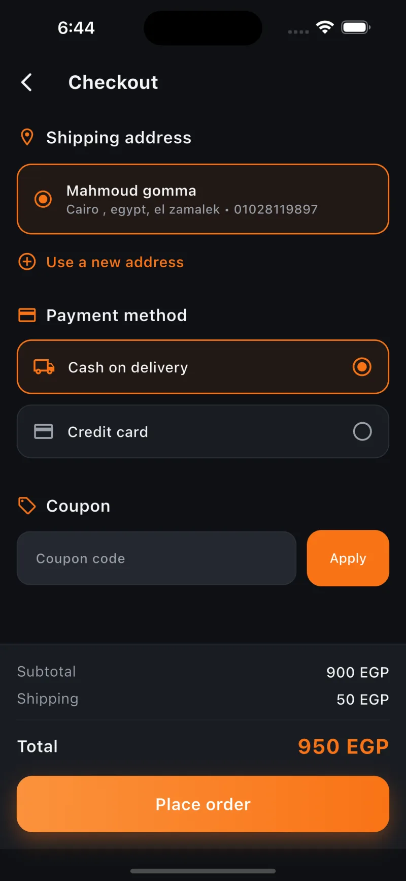 Bazar — checkout